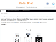 Tablet Screenshot of kedarbhat.com
